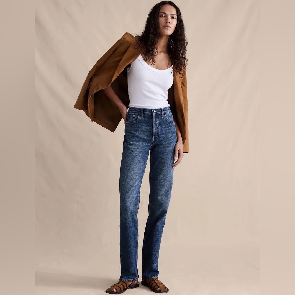 Banana Republic Women's High-Rise Slim Jeans 28 Short - Picture 3 of 10